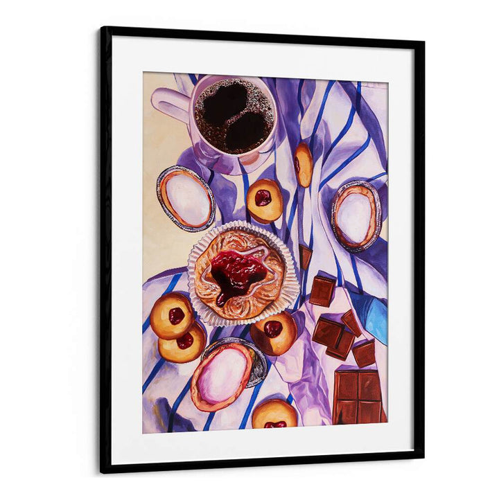 full circle kitchen posters in Black Frame With Mount