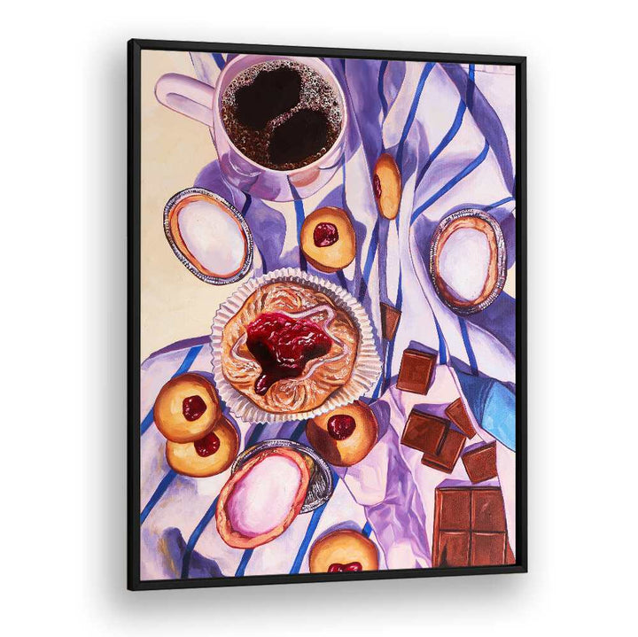 full circle kitchen posters in Black Plain Frame