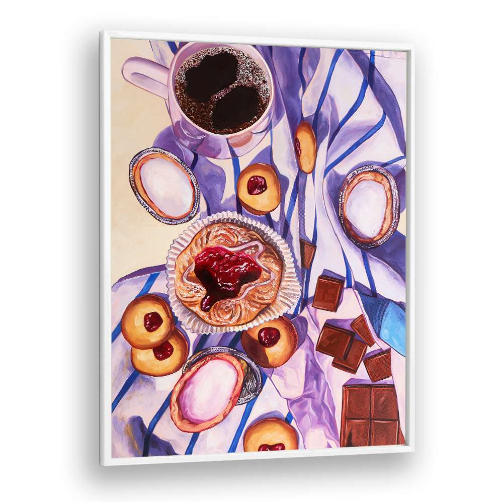 full circle kitchen posters in White Plain Frame