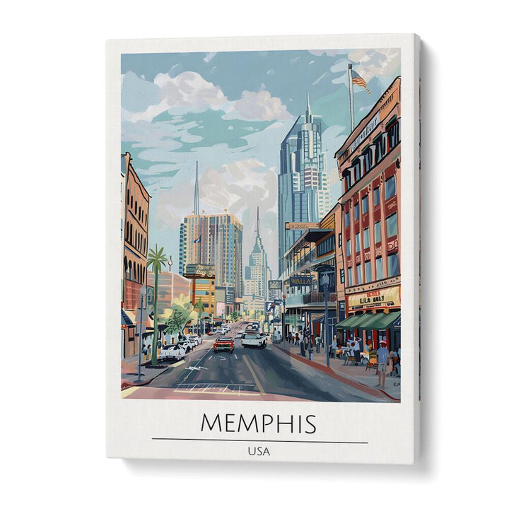 TRAVEL ART painting - MEMPHIS - USA TRAVEL ART by Asianmonk