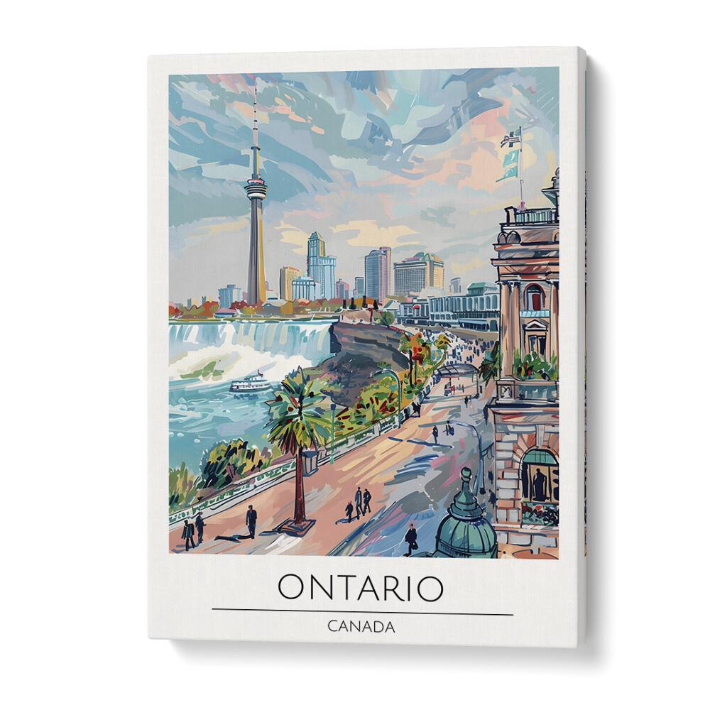 TRAVEL ART painting - ONTARIO - CANADA TRAVEL ART by Asianmonk