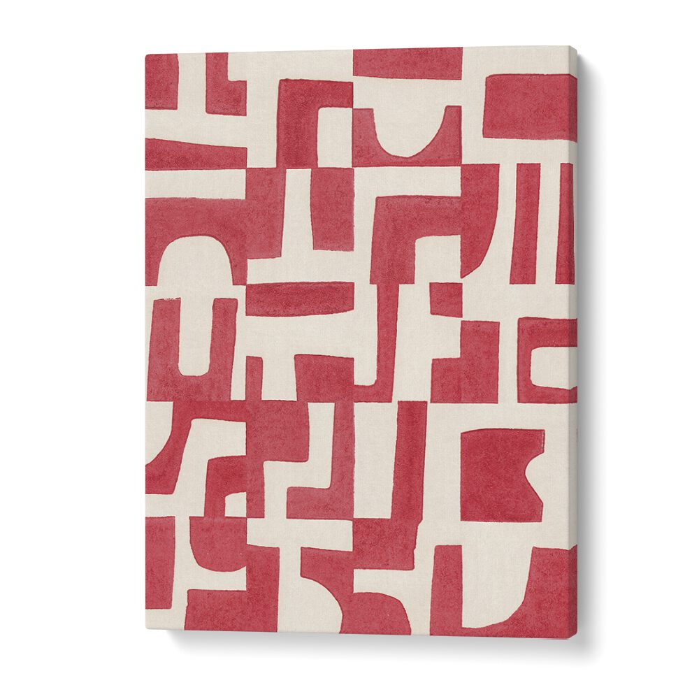 red puzzle by alisa galitsyna geometric prints geometric paintings in Gallery Wrap