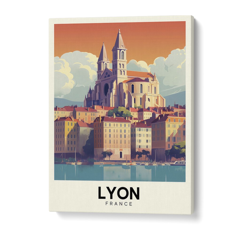 TRAVEL ART painting - LYON - FRANCE by Asianmonk