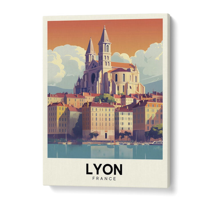 TRAVEL ART painting - LYON - FRANCE by Asianmonk