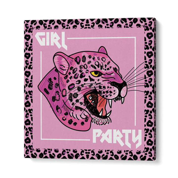 Juliya painting - LEOPARD GIRL PARTY by Asianmonk