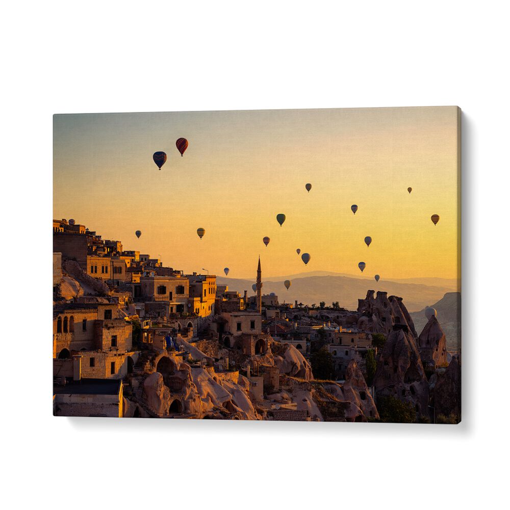 ABSTRACT painting - SUNRISE OVER CAPPADOCIA by Asianmonk