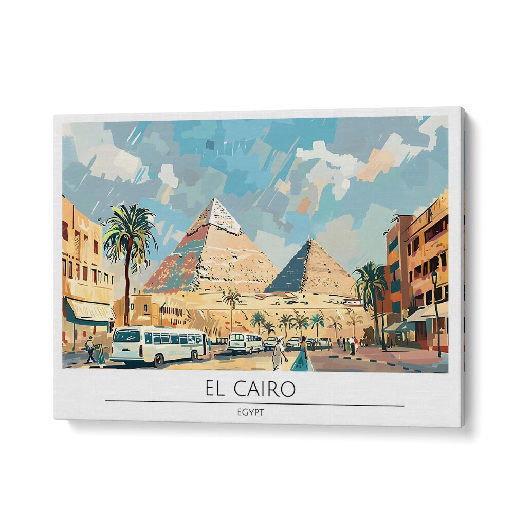 TRAVEL ART painting - EL CAIRO CAPITAL CITY - EGYPT by Asianmonk