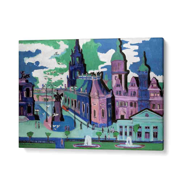  painting - VIEW OF DRESDEN SCHLOSSPLATZ (1926) by Asianmonk