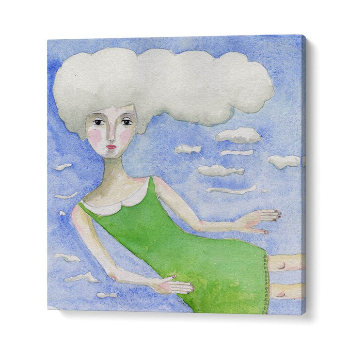 Arty Guava painting - HEAD IN THE CLOUDS by Asianmonk