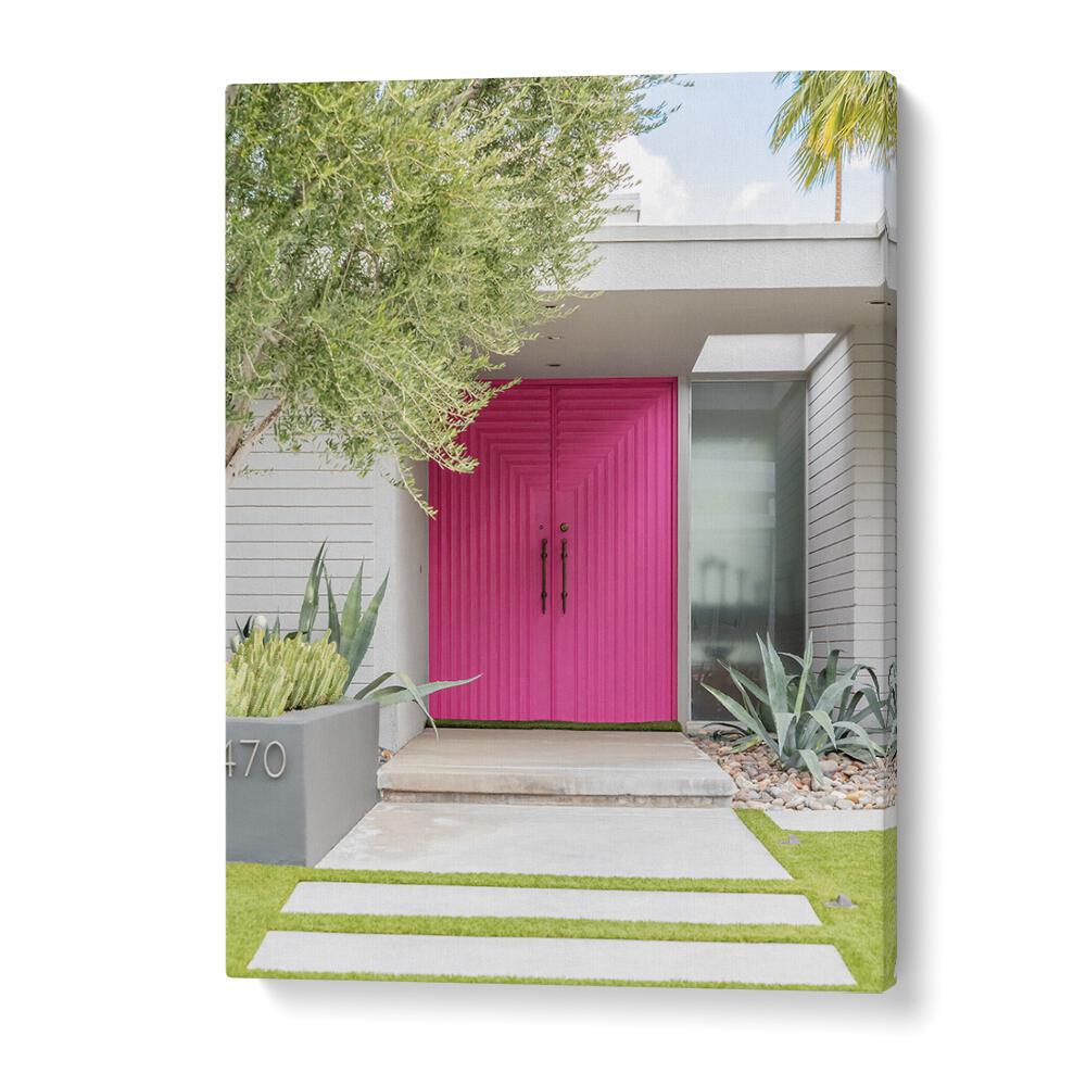 surreal painting - MAGENTA PINK DOORS by Asianmonk