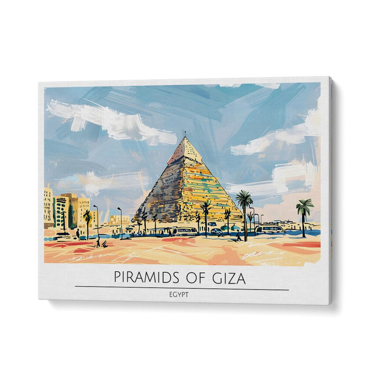 TRAVEL ART painting - PYRAMID OF GIZA - EGYPT by Asianmonk