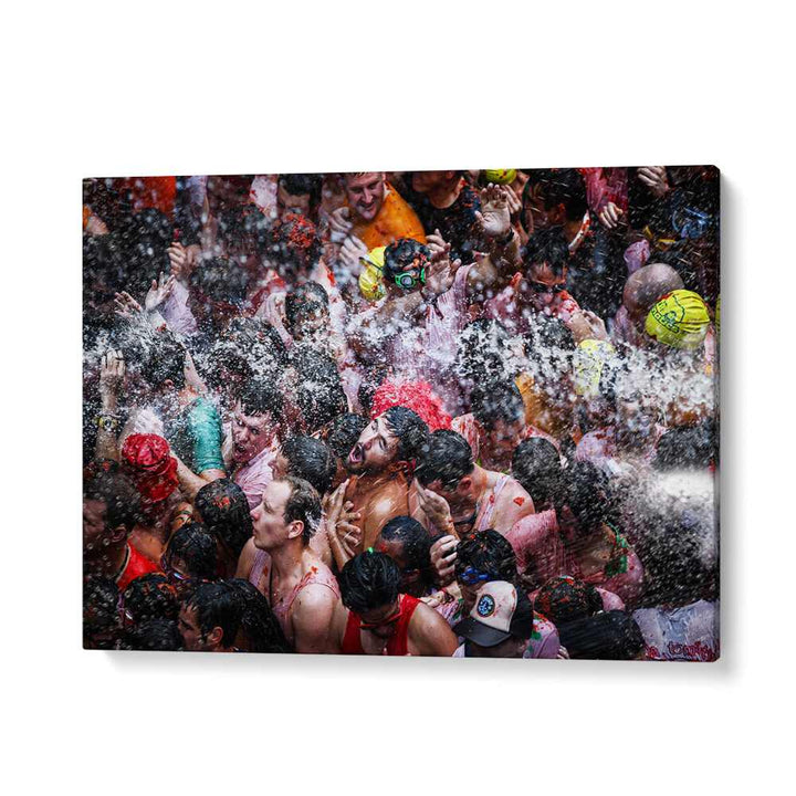 ABSTRACT painting - SHOWER IN THE STREET by Asianmonk