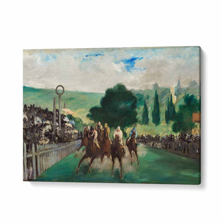 Edouard Manet painting - EDOUARD MANET (THE RACES AT LONGCHAMP) 1866 by Asianmonk