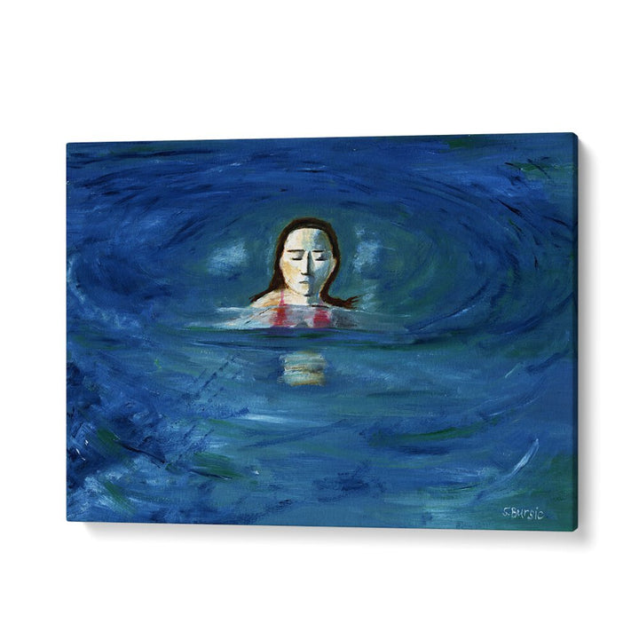 kids painting - OCEAN SWIMMER BY SHARYN BURSIC by Asianmonk