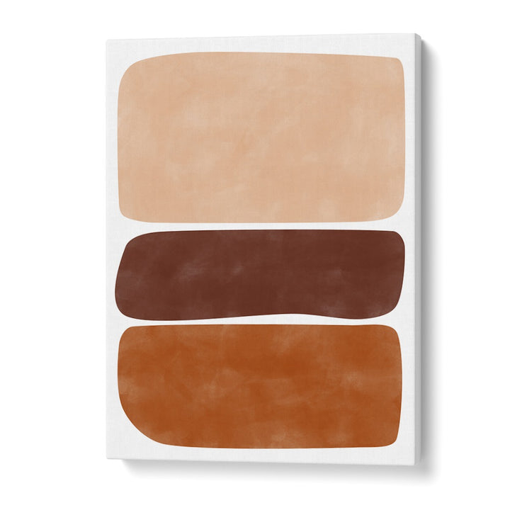 BROWN AND CREAM RECTANGLES BY ELENA RISTOVA, GEOMETRIC ART PRINTS