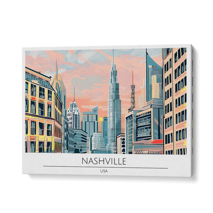 TRAVEL ART painting - NASHVILLE CITY - USA by Asianmonk