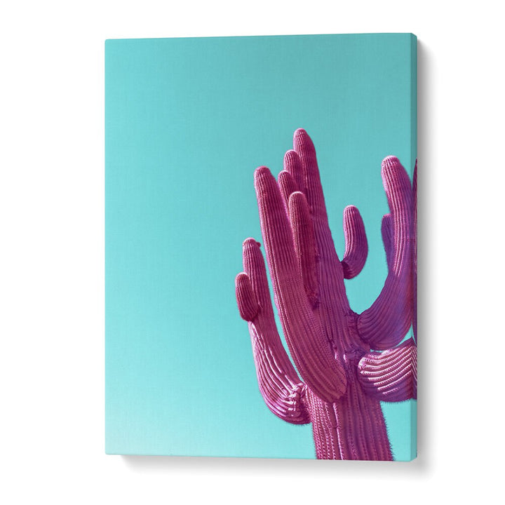 surreal painting - MAGENTA PINK SAGUARO by Asianmonk