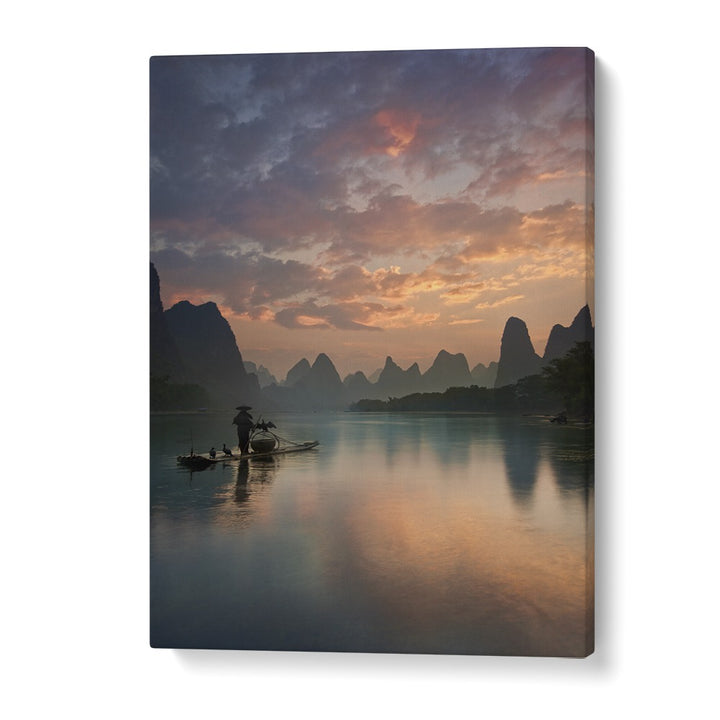 Christian Meermann painting - LI RIVER SUNRISE BY YAN ZHANG by Asianmonk