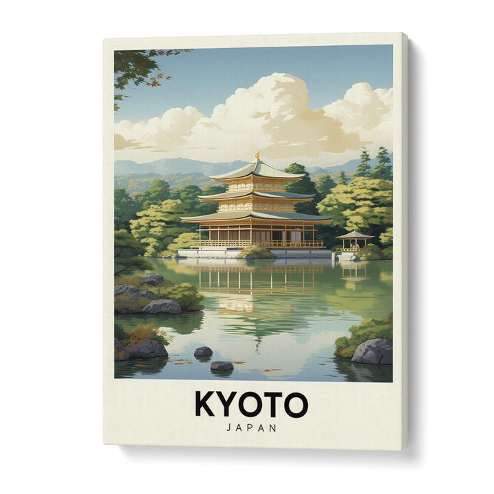 TRAVEL ART painting - SERENE SAKURA: A KYOTO REVERIE – TRAVEL ARTWORK by Asianmonk