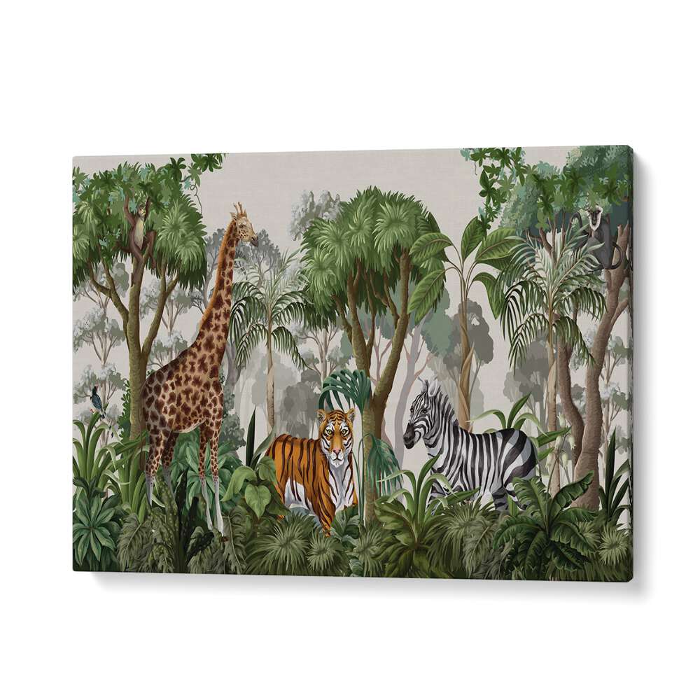 kids painting - DEEP JUNGLE WALK by Asianmonk