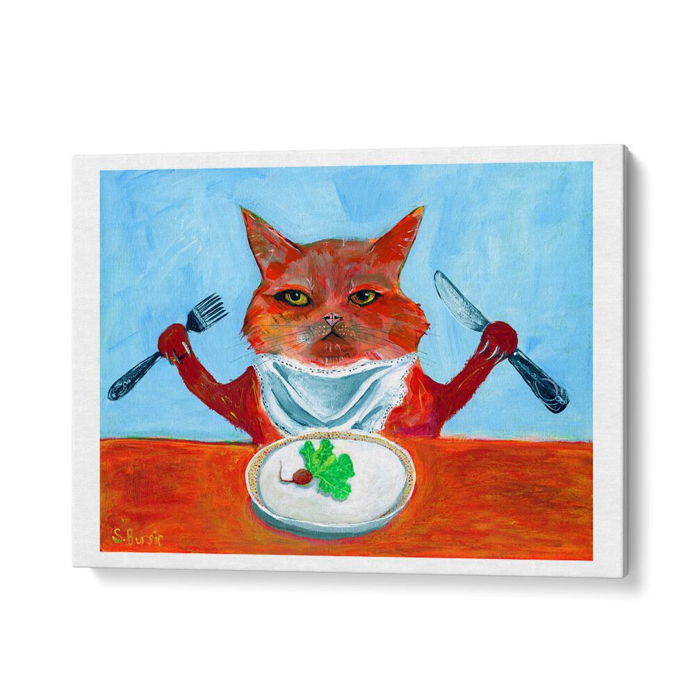 kids painting - VEGAN CAT by Asianmonk