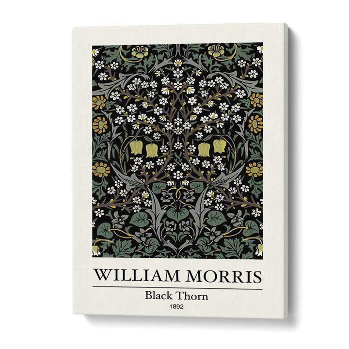 BLACKTHORN" BY WILLIAM MORRIS (1892): A TAPESTRY OF NATURE AND INTRICATE DESIGN