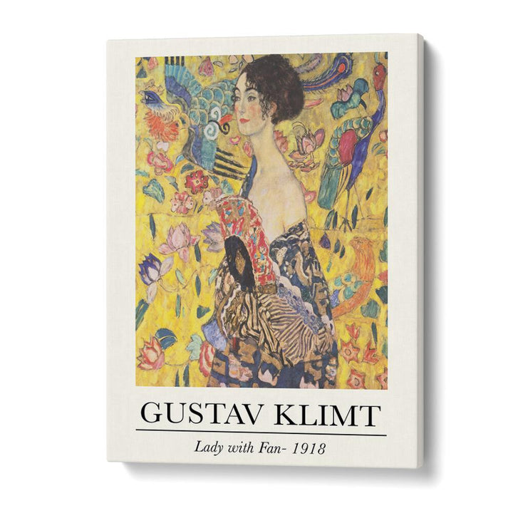 gustav klimt painting - GUSTAV KLIMT'S LADY WITH FAN - 1918 by Asianmonk