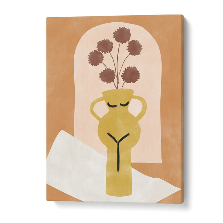 YELLOW FLOWER POT BY ELENA RISTOVA, ART PRINTS