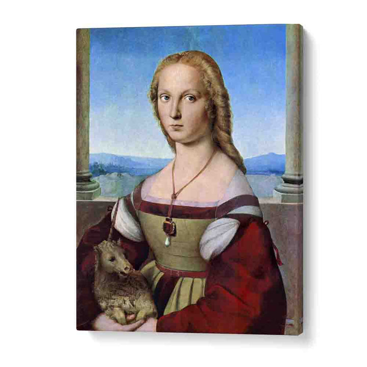 RAPHAEL'S YOUNG WOMAN WITH UNICORN (DAME MIT DEM EINHORN) (1506)