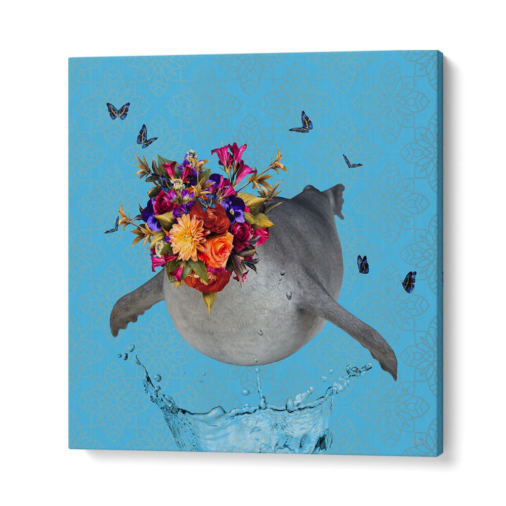 Juliya painting - SPRING FLOWER BONNET ON SEAL by Asianmonk