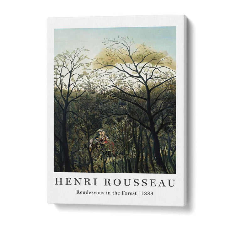 HENRI ROUSSEAU painting - HENRI ROUSSEAU - RENDEZOUS IN FOREST | 1889 by Asianmonk