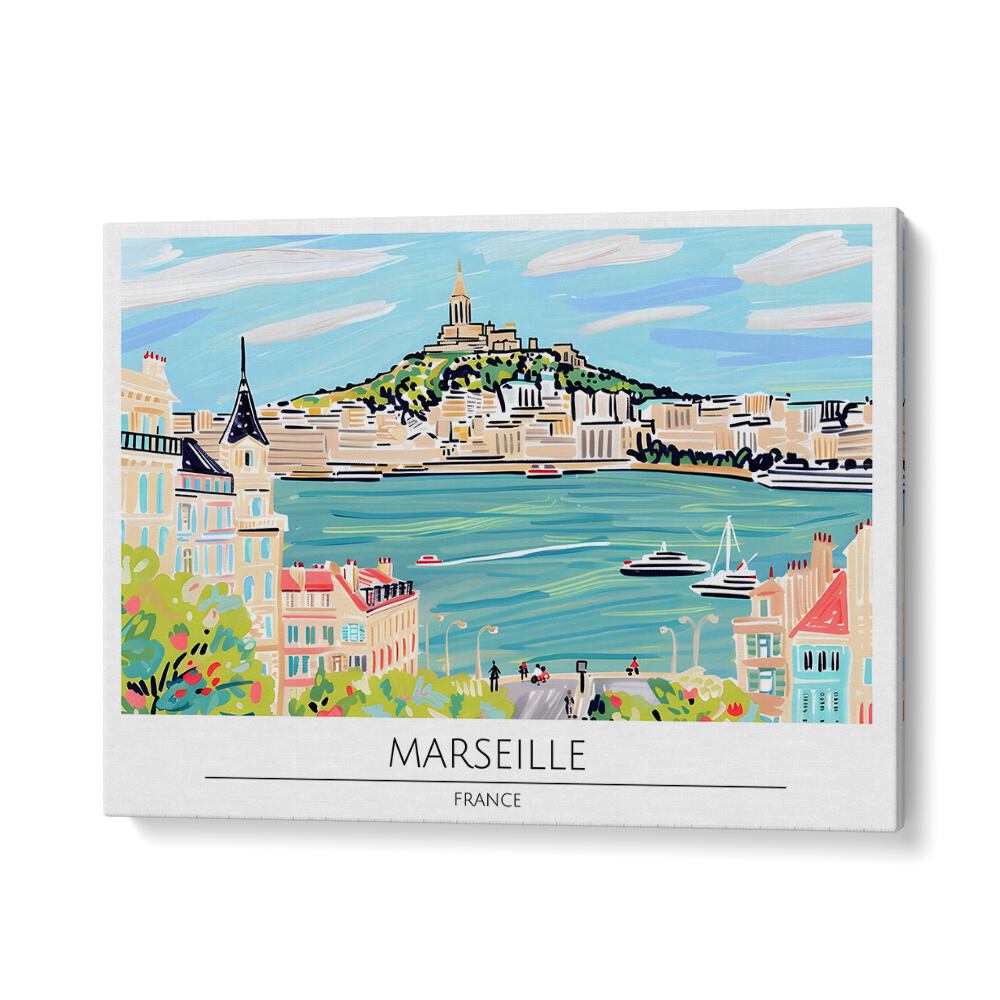 TRAVEL ART painting - MARSEILLE CITY - FRANCE by Asianmonk