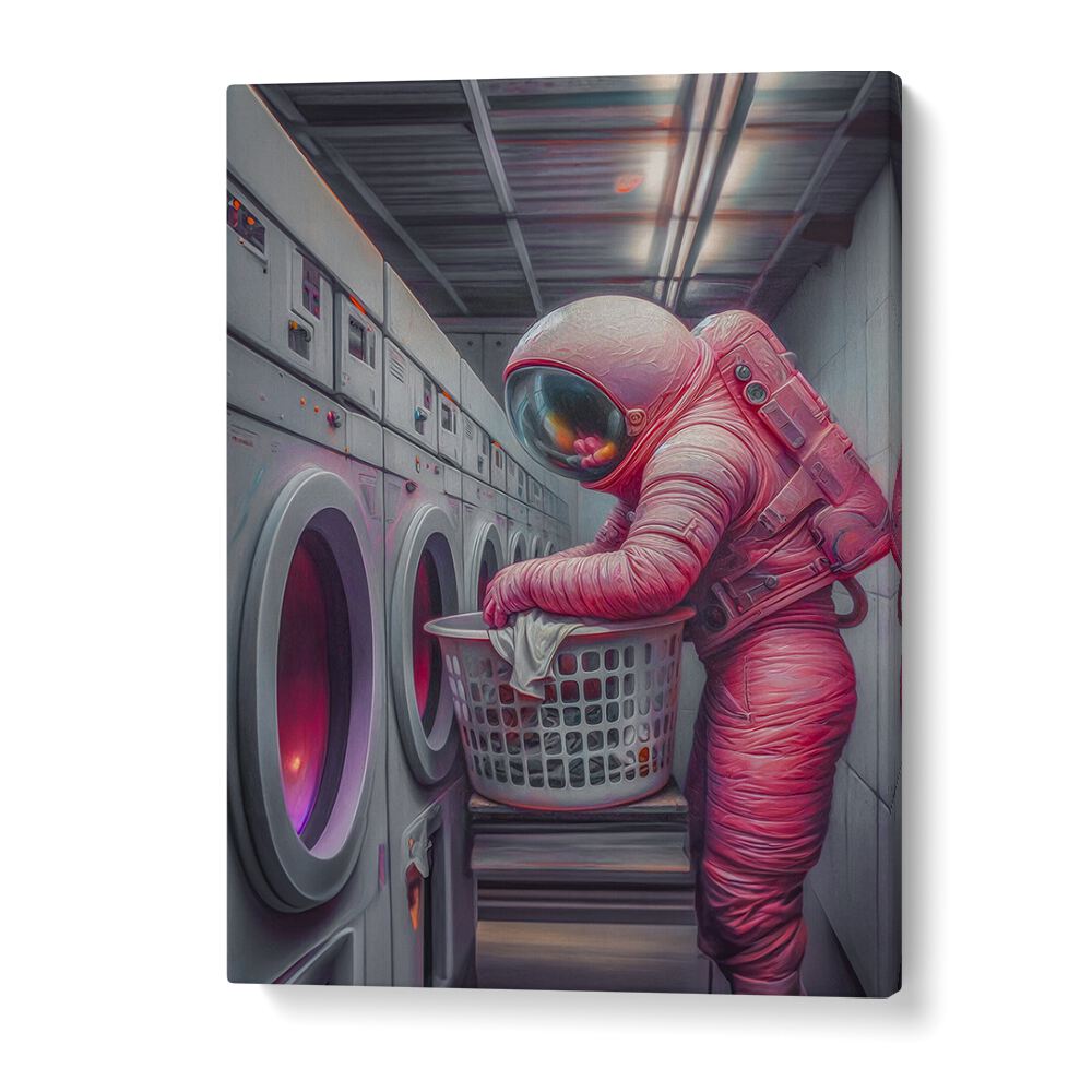 Christian Meermann painting - ASTRONAUT DOING LAUNDRY I by Asianmonk