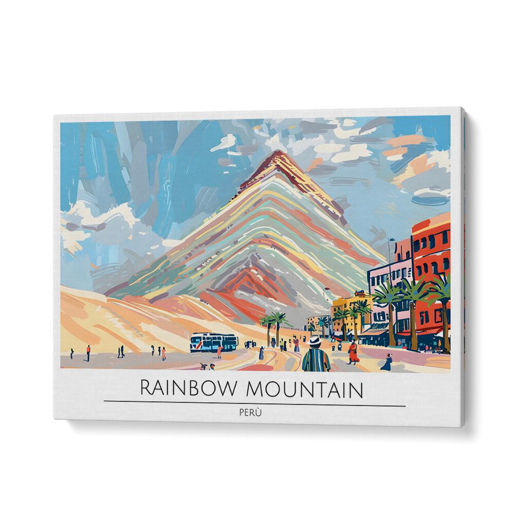 TRAVEL ART painting - RAINBOW MOUNTAINS - PERU III by Asianmonk