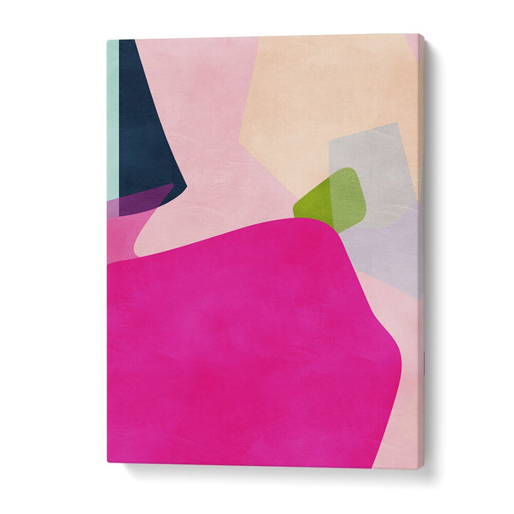 ABSTRACT painting - PINK PASTEL SHAPE by Asianmonk