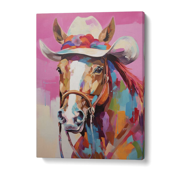 ANIMALS painting - PINK HORSE ILLUSTRATION by Asianmonk