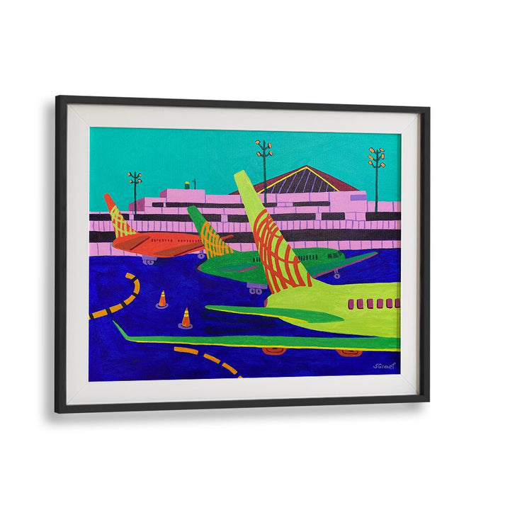 gate c xii landscape art prints in Black Frame With Mount