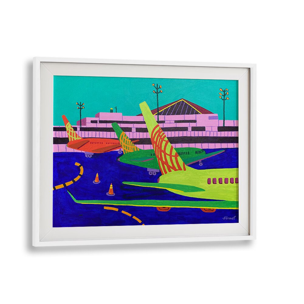 gate c xii landscape art prints in White Frame With Mount