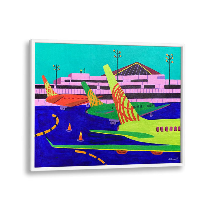 gate c xii landscape art prints in White Plain Frame