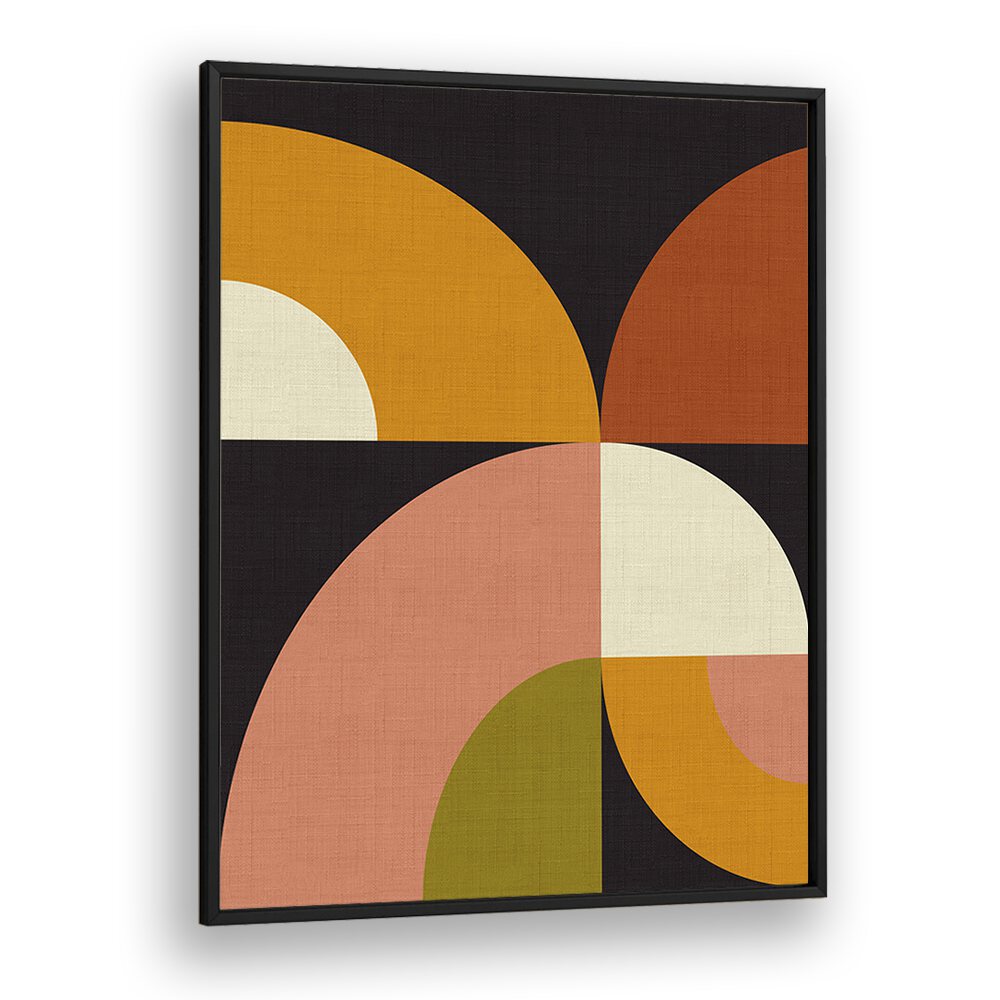 geo shapes fall xxi geo by ana rut bre abstract art abstract wall art in Black Plain Frame