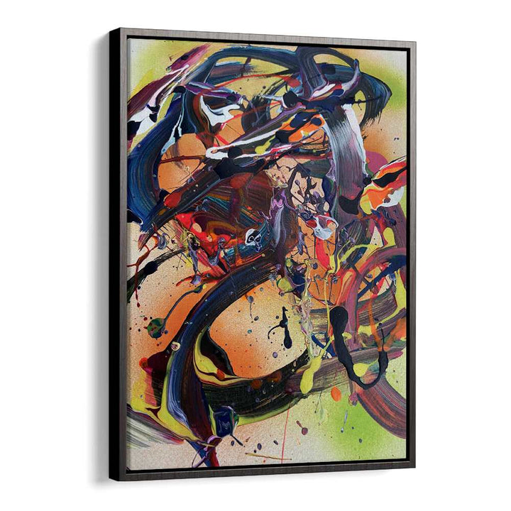 gi abstract paintings in Black Floater Frame