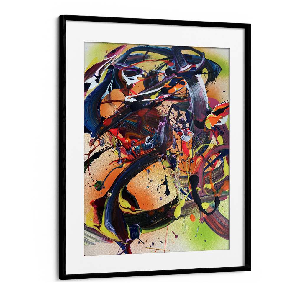 gi abstract paintings in Black Frame With Mount