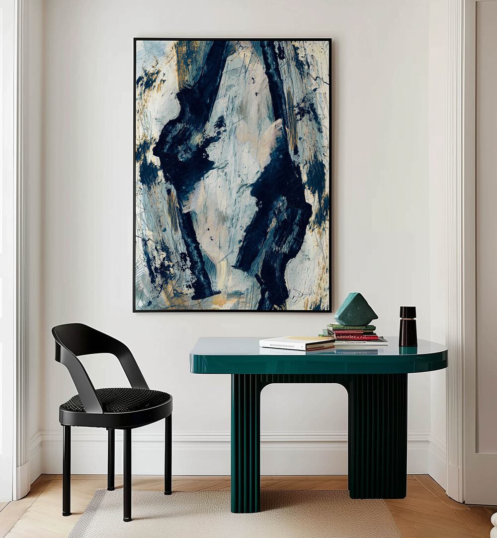 glacier by dan hobday abstract art abstract paintings Artwork II placed on a wall