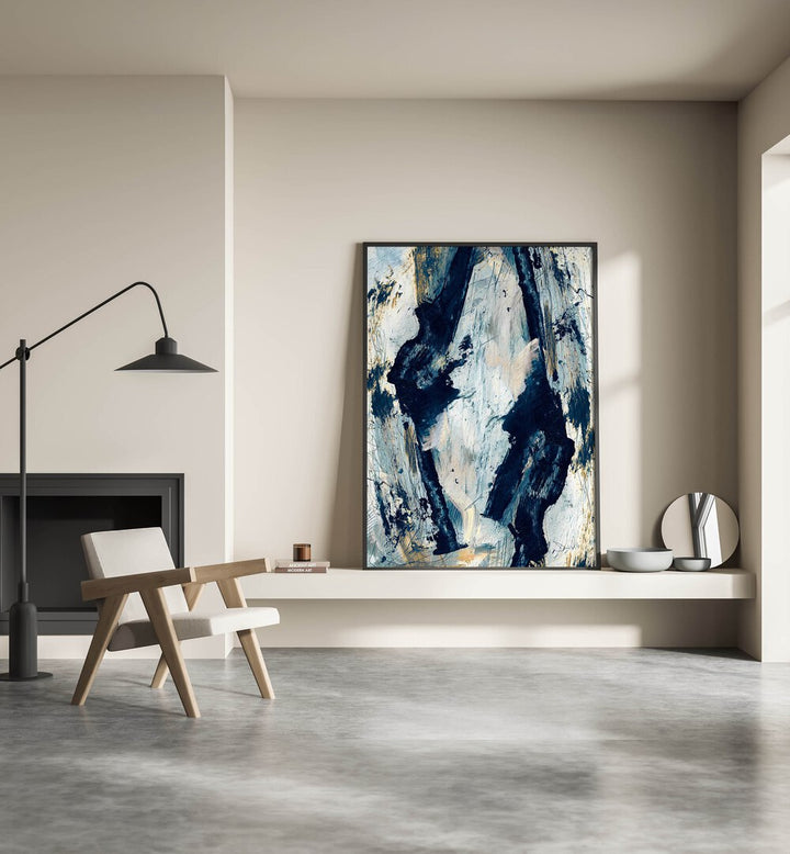 glacier by dan hobday abstract art abstract paintings Artwork II placed on a wall