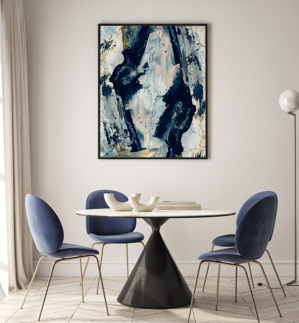 glacier by dan hobday abstract art abstract paintings Artwork IV placed on a wall