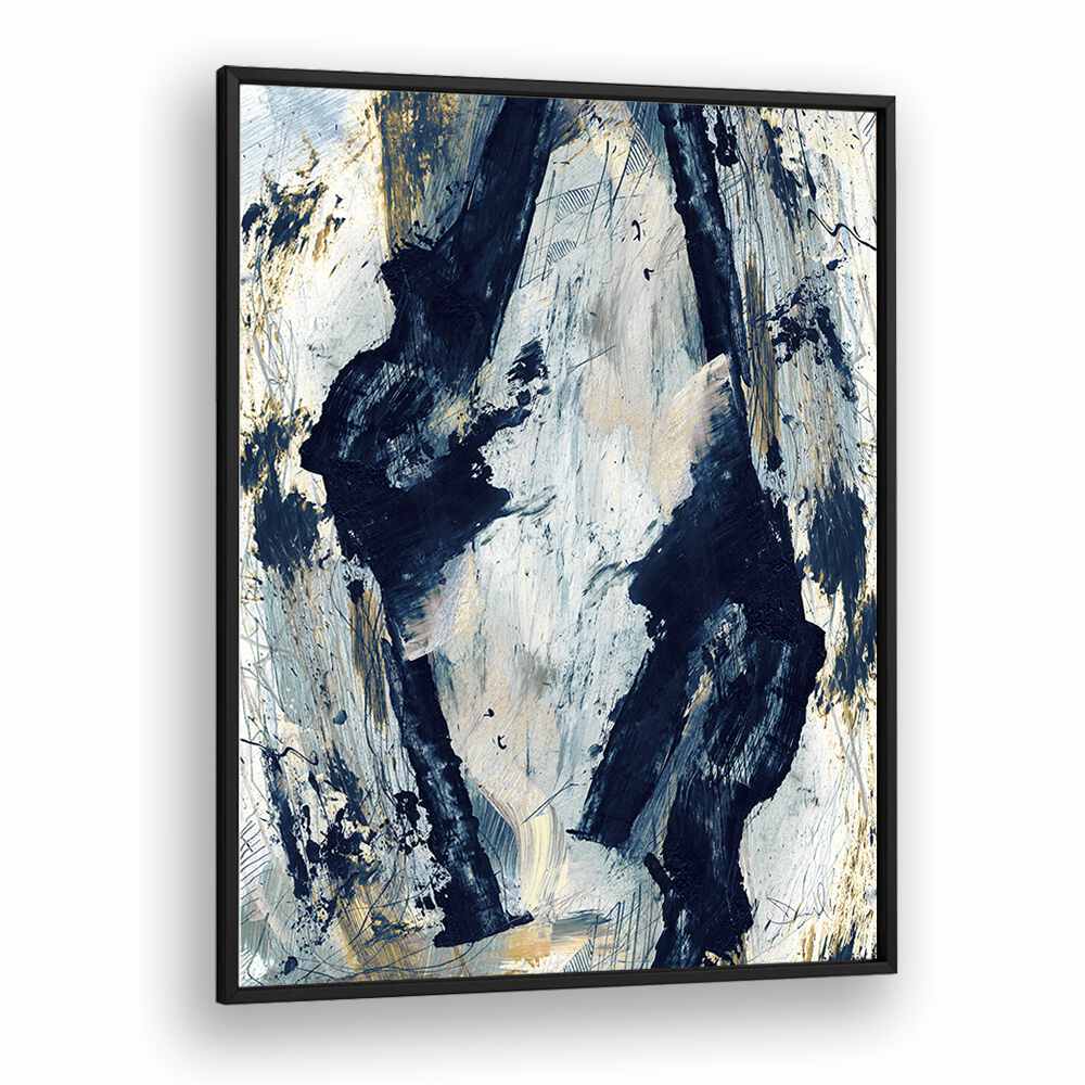 glacier by dan hobday abstract art abstract paintings in Black Plain Frame