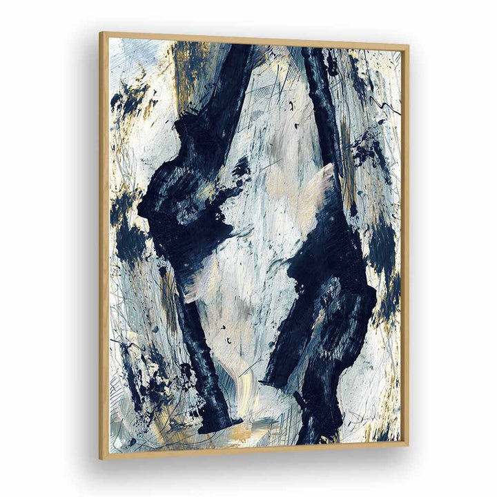 glacier by dan hobday abstract art abstract paintings in Oak Wood Plain Frame