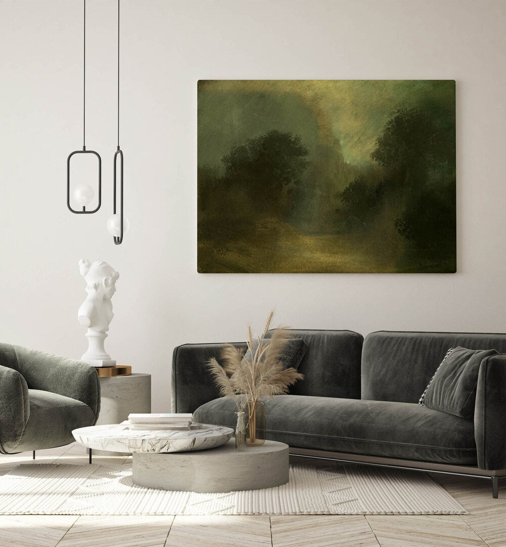 glade walk by dan hobday abstract art abstract paintings Artwork II placed on a wall