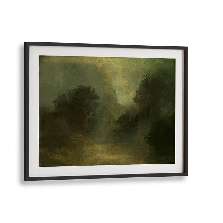 glade walk by dan hobday abstract art abstract paintings in Black Frame With Mount