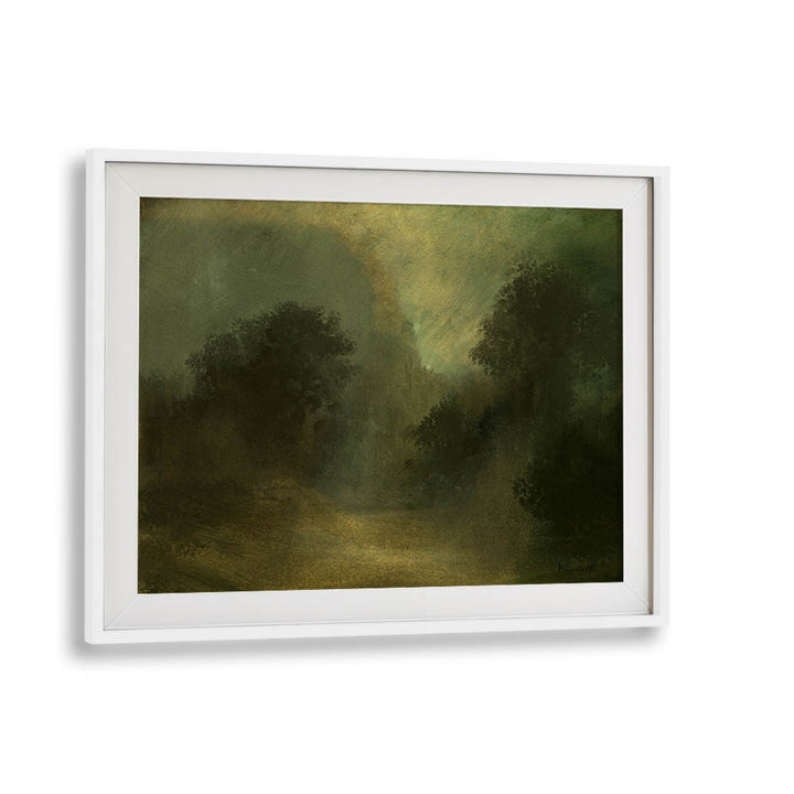 glade walk by dan hobday abstract art abstract paintings in White Frame With Mount